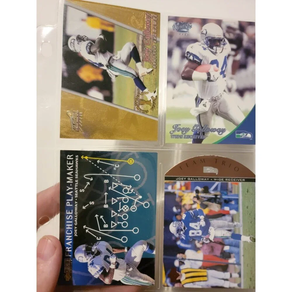 9 NFL Football Trading Cards Joey Galloway Seattle Seahawks Upper Deck